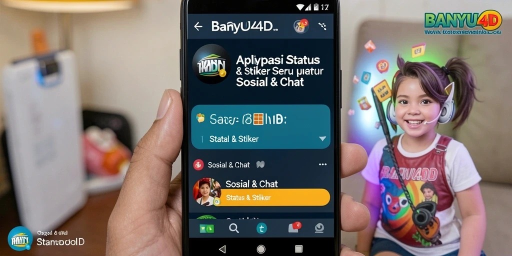 Antarmuka BANYU4D yang menampilkan berbagai pilihan stiker menarik.
