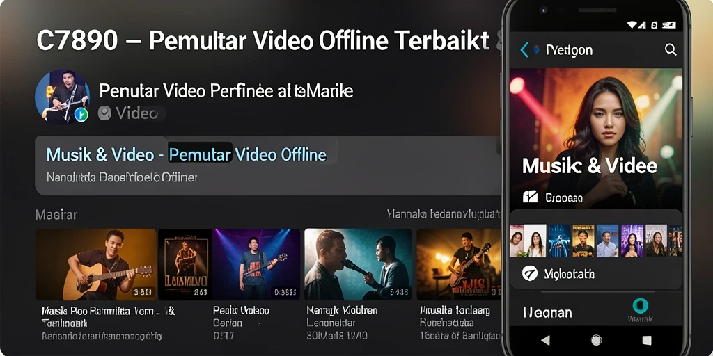 Antarmuka C7890 yang memudahkan pengguna dalam memutar video.