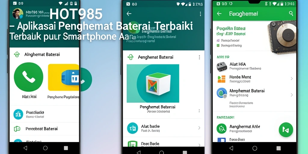 Tampilan antarmuka HOT985 yang sederhana dan fungsional.