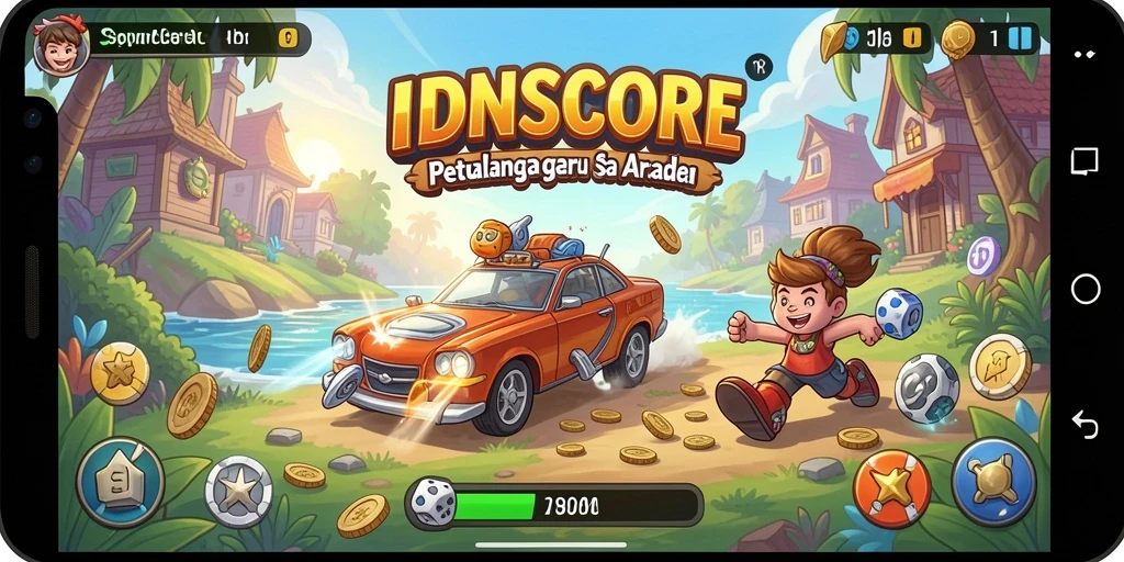 Antarmuka menarik dari gameplay IDNSCORE yang seru.
