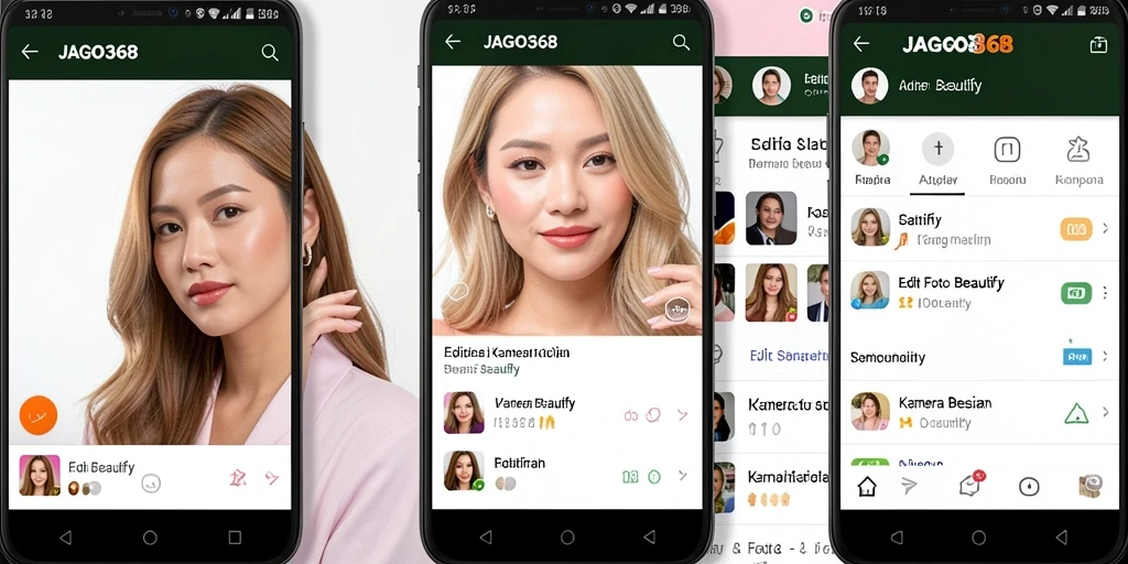 Screenshot utama JAGO368 menampilkan antarmuka pengguna yang menarik untuk pengeditan foto.