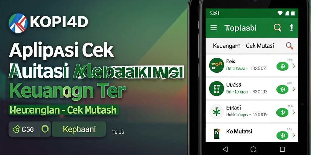 Tampilan antarmuka KOPI4D untuk cek mutasi keuangan.