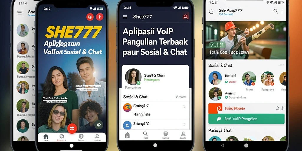 Antarmuka intuitif aplikasi VoIP Panggilan SHE777.