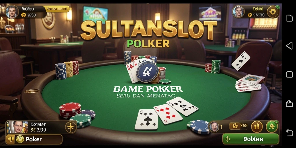 Antarmuka SULTANSLOT yang menarik untuk permainan Poker.