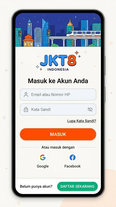 Masuk Akun jkt8 untuk Pengguna Android