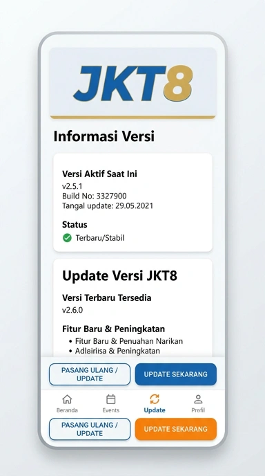 Riwayat Versi jkt8 untuk Pengguna Android